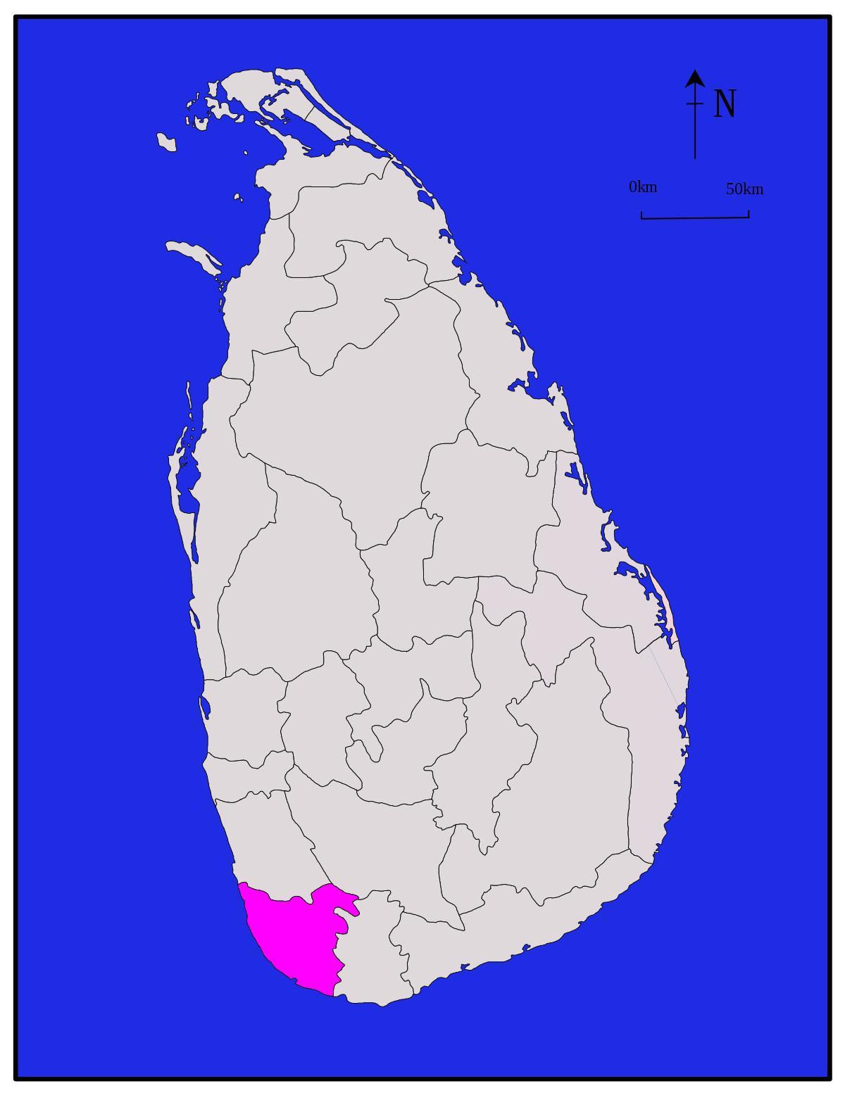 kort galle, Sri Lanka