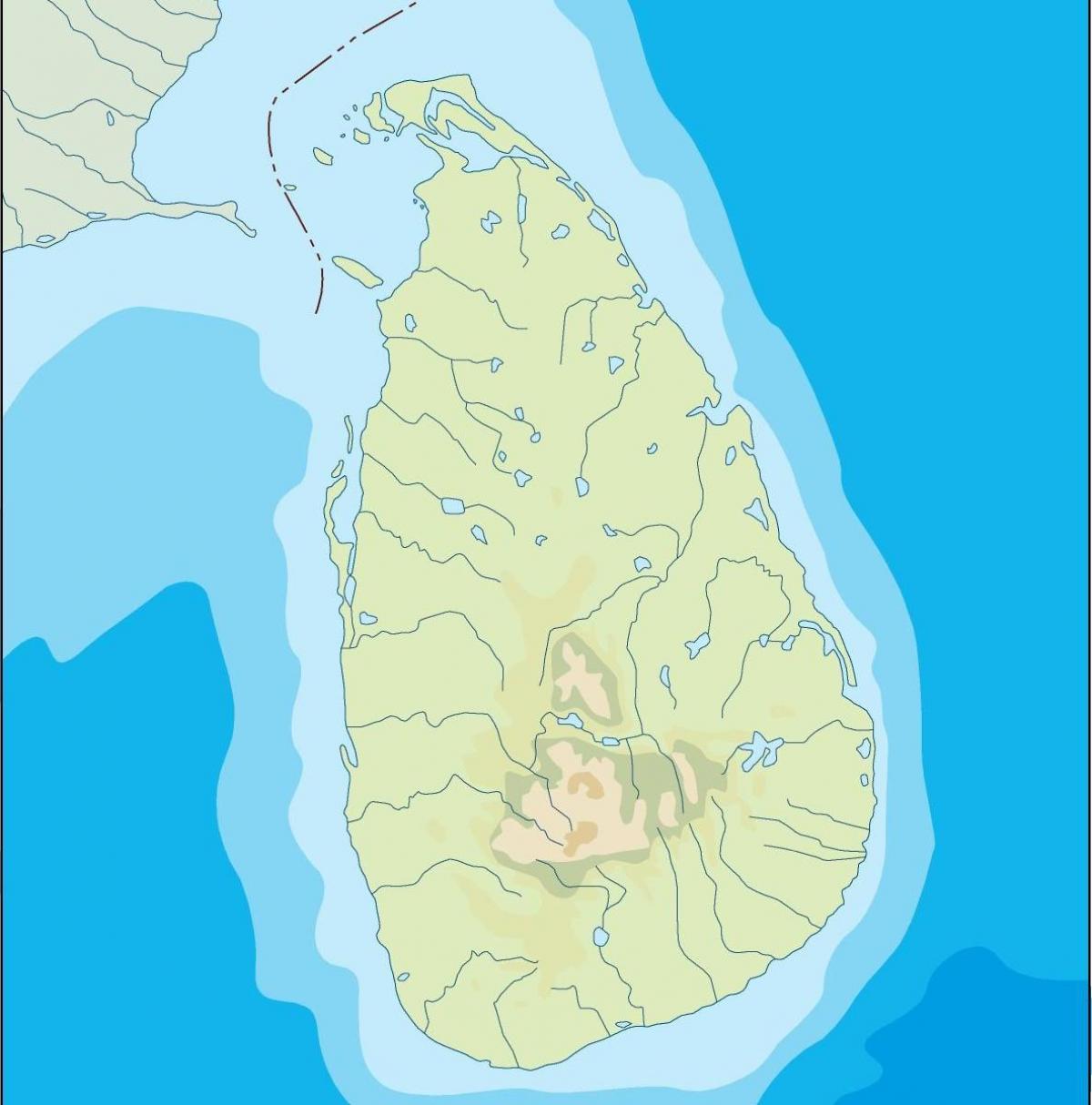 Sri Lanka vektor-kort
