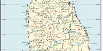 Sri Lanka root kort