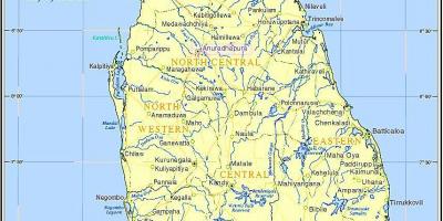 Sri Lanka tog nettet kort