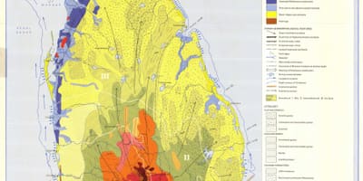 Kort over jorden kort i Sri Lanka