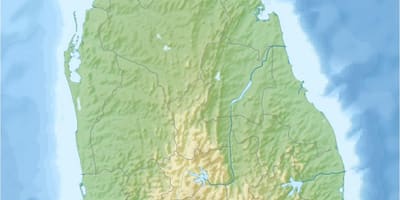 Kort over jorden kort Sri Lanka