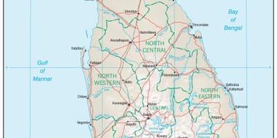 Kort navigation kort Sri Lanka