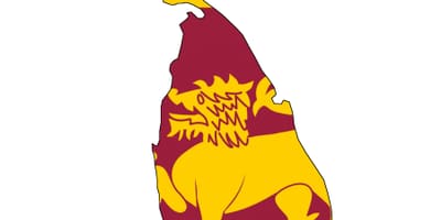 Kort Sri Lanka flag