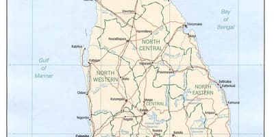 Kort Sri Lanka nettet