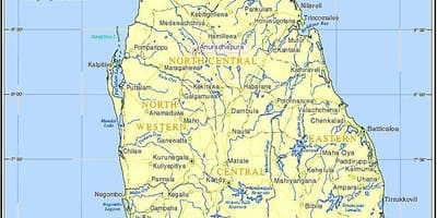 Kort Sri Lanka historiske steder