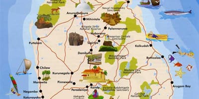 Sri Lanka ø-kort