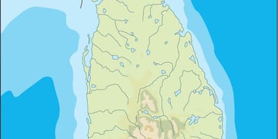 Sri Lanka vektor-kort